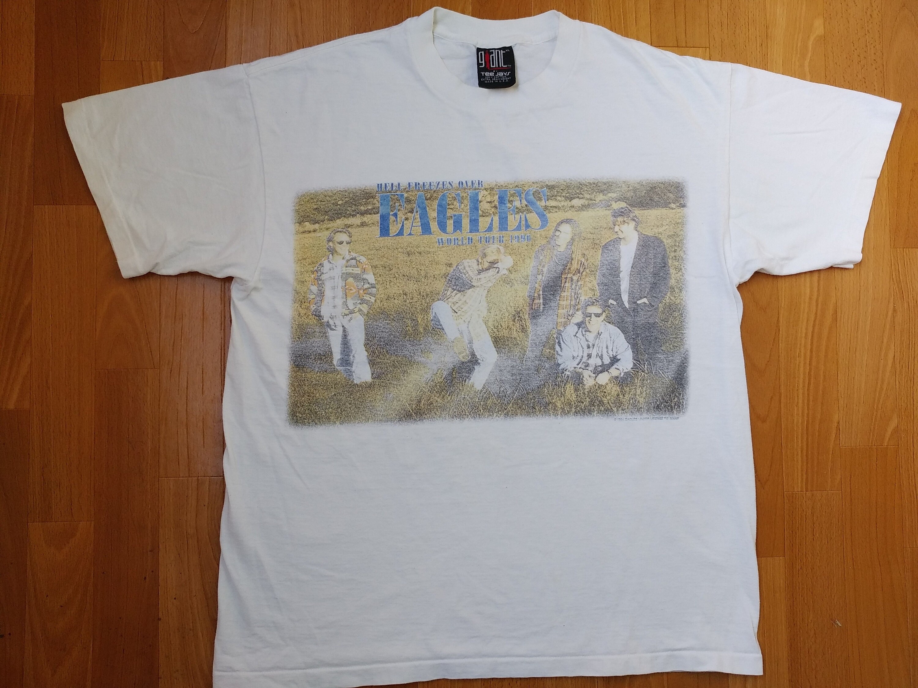 Eagles band TShirt vintage 1996 Hell Freezes Over World Etsy