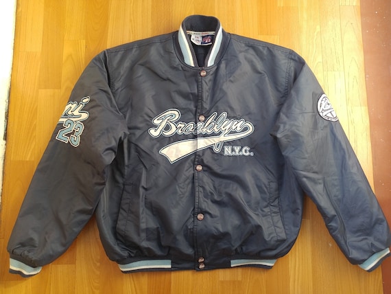 Karl Kani  Jacke Brooklyn blau Kani  Bomber  Vintage 90er 