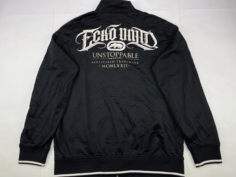 ECKO UNLTD jacket black vintage Ecko jacket 90s hip hop Etsy