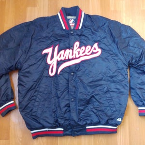 Majestic New York Yankees Baseball Bomber Usa Jacket Mbl Blue 