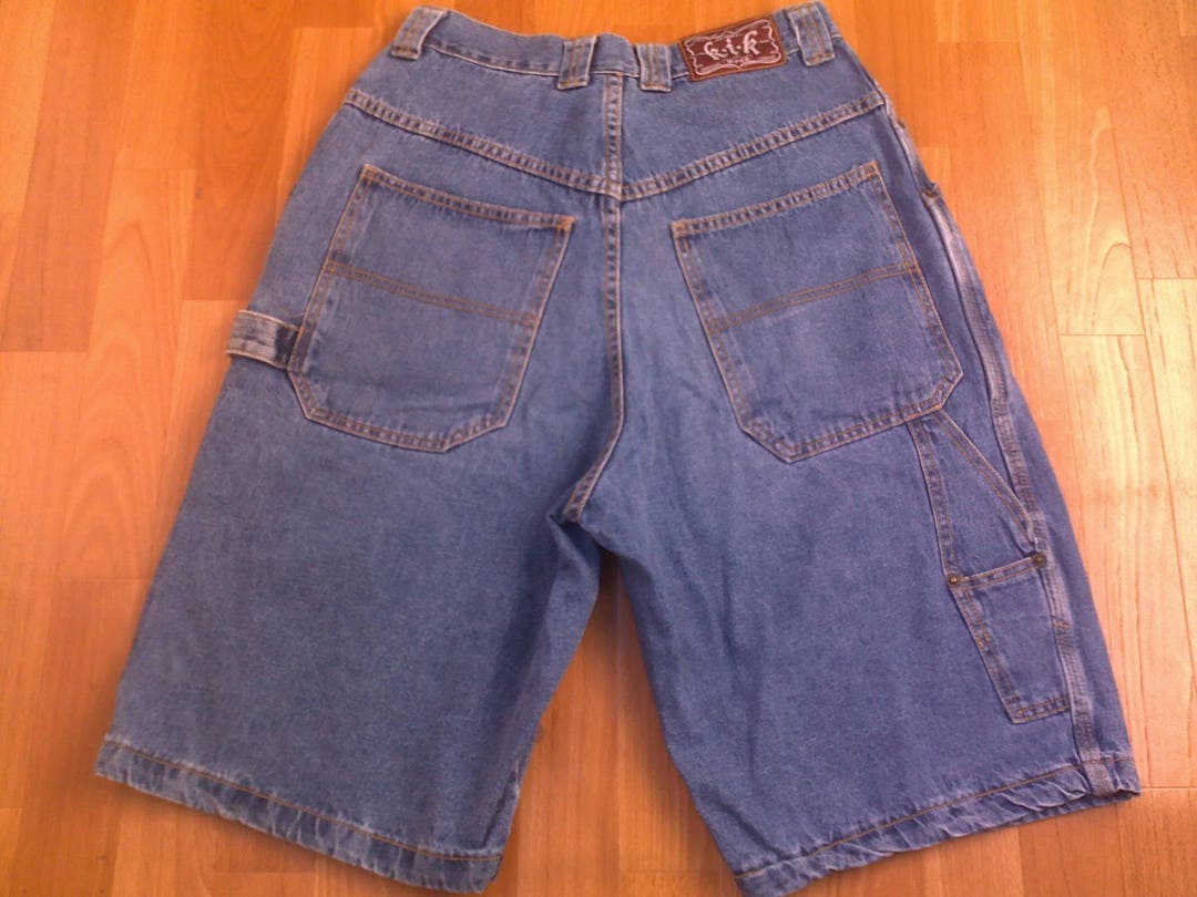 KIK WEAR Jeans Shorts Vintage Made in USA Baggy Denim - Etsy