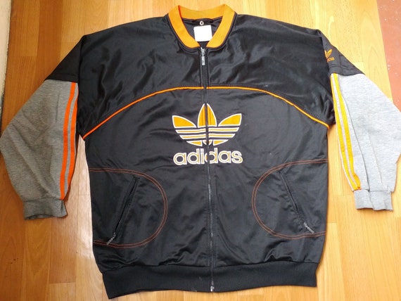 Sudadera ADIDAS, chaqueta negra vintage hip hop de ropa hip-hop de los 90,  gangsta rap de la vieja escuela de la década de 1990, lowrider, run dmc  talla XL D10 - Etsy México