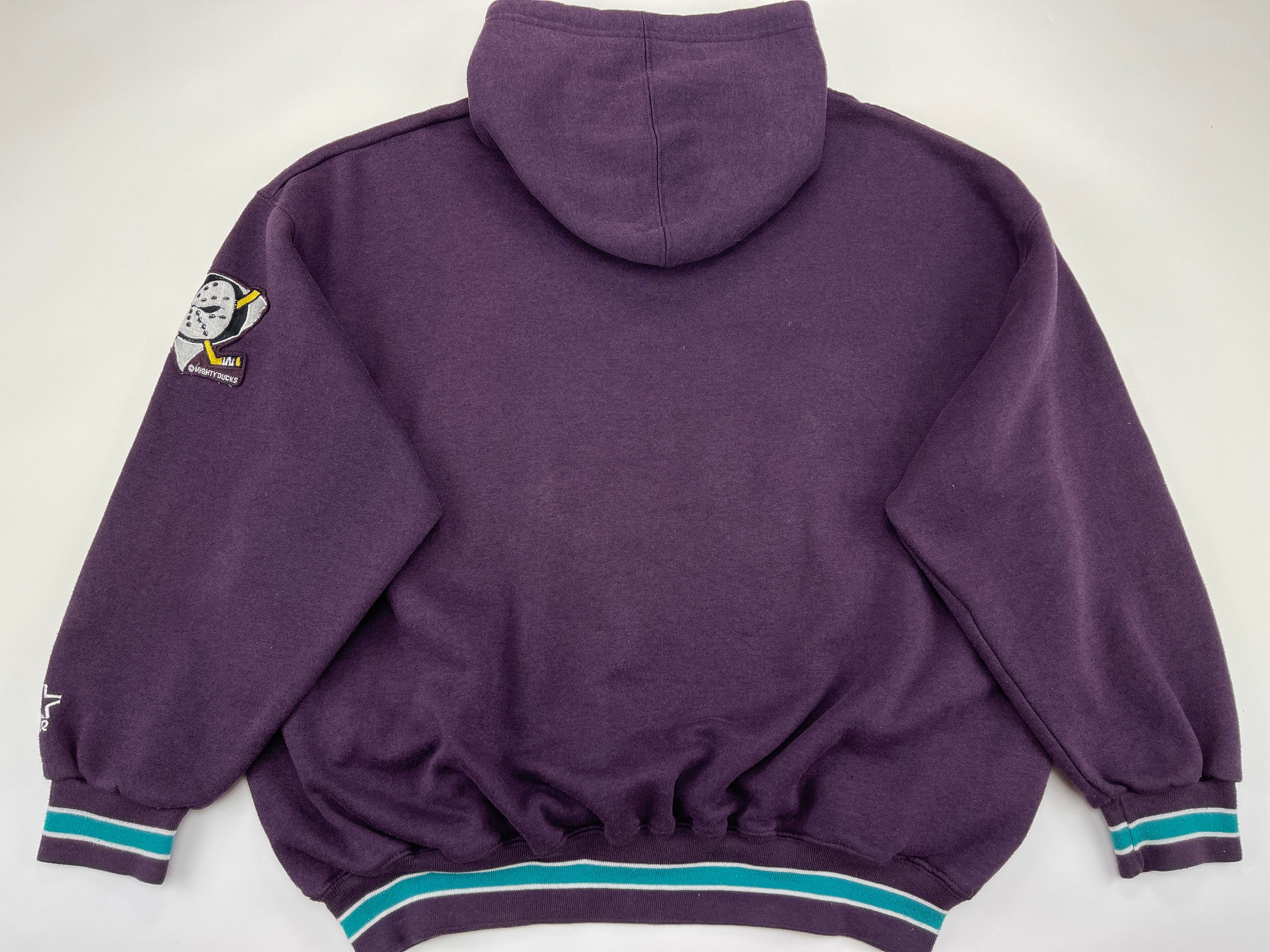 Anaheim Ducks Fanatics Branded Iconic Secondary Colour Logo Graphic Hoodie  - Purple - Mens