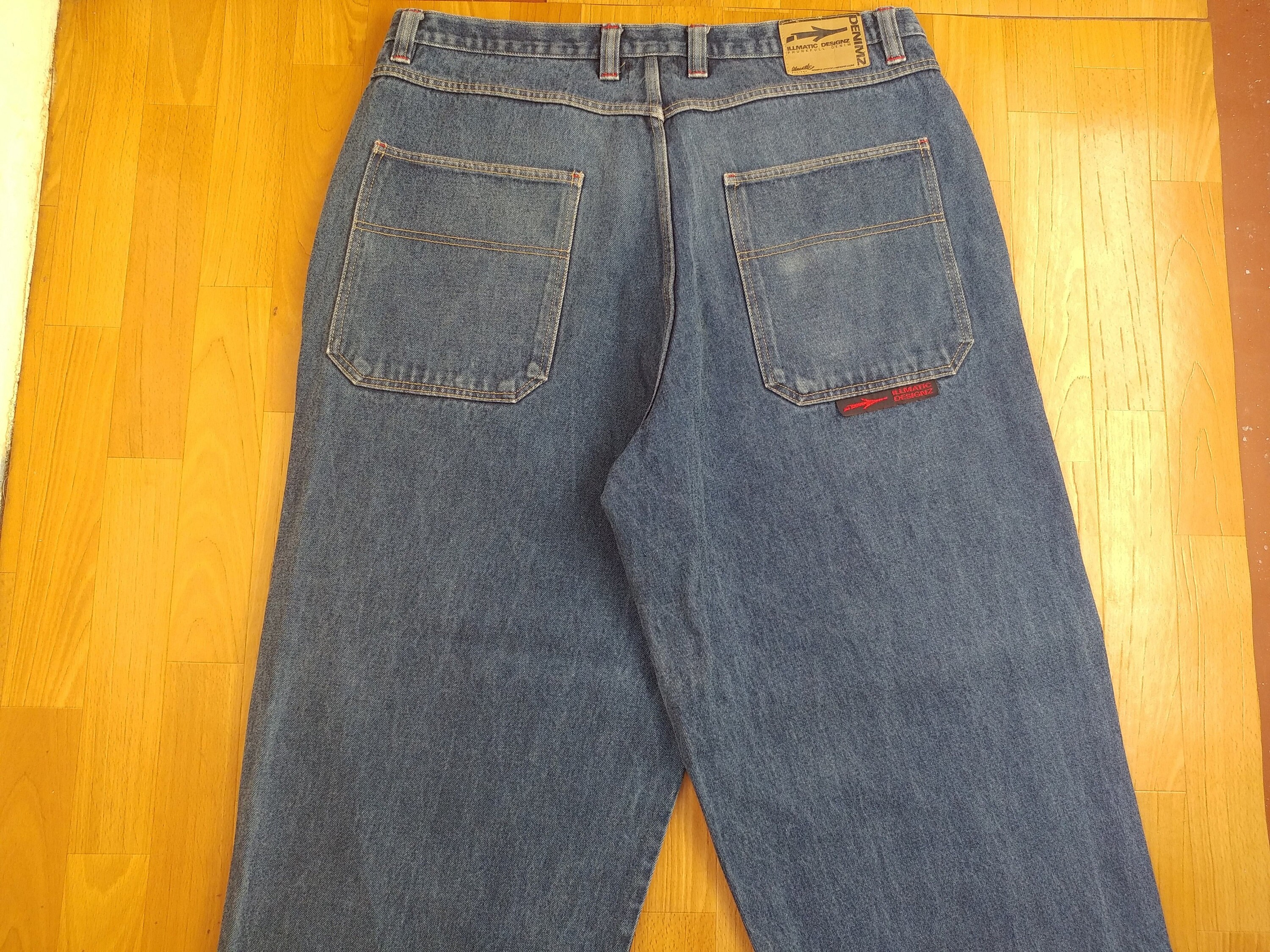 Nas Illmatic Designz Jeans Blue Vintage 