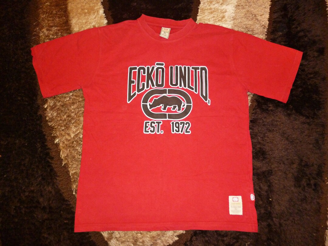 ECKO UNLTD T-shirt Red Vintage Cotton Shirt 90s Hip Hop Etsy Ireland