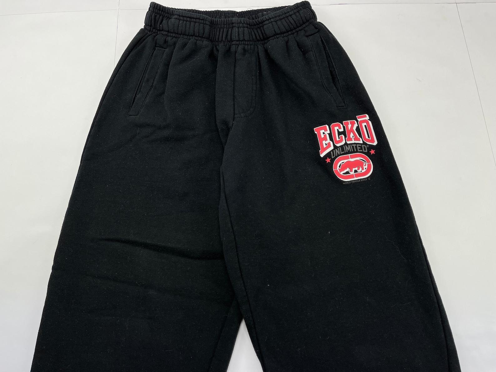 Ecko Unltd Pants Black Vintage Baggy 90s Hip Hop Clothing Etsy