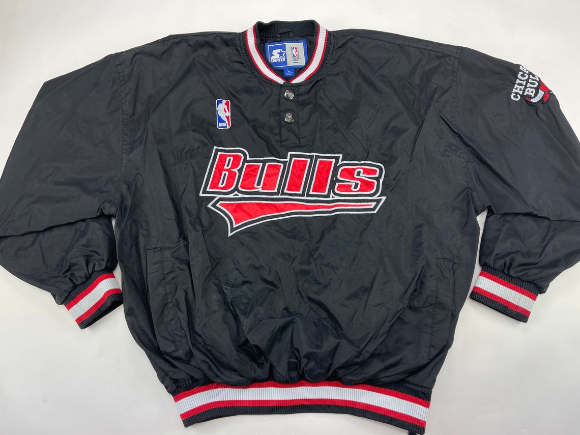 NBA STARTER Chicago Bulls jacket nylon vintage basketball | Etsy