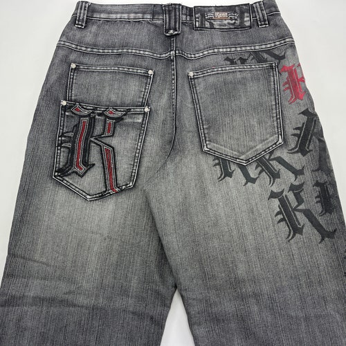 KARL KANI Jeans Black Vintage Baggy Kani Jeans Loose 90s Hip - Etsy