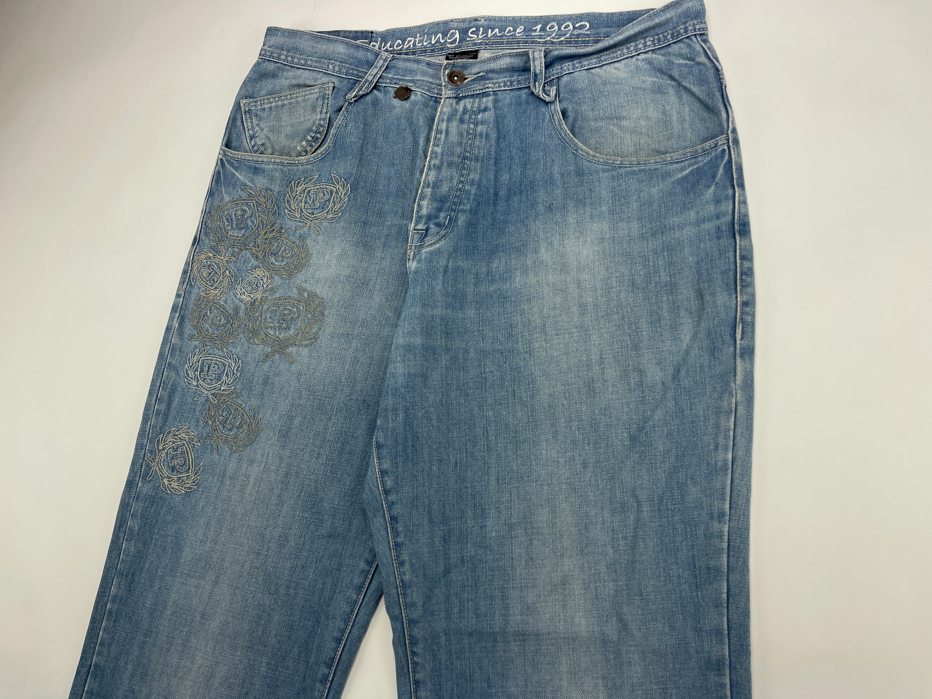 Phat Farm jeans blue vintage baggy jeans 90s hip hop Etsy