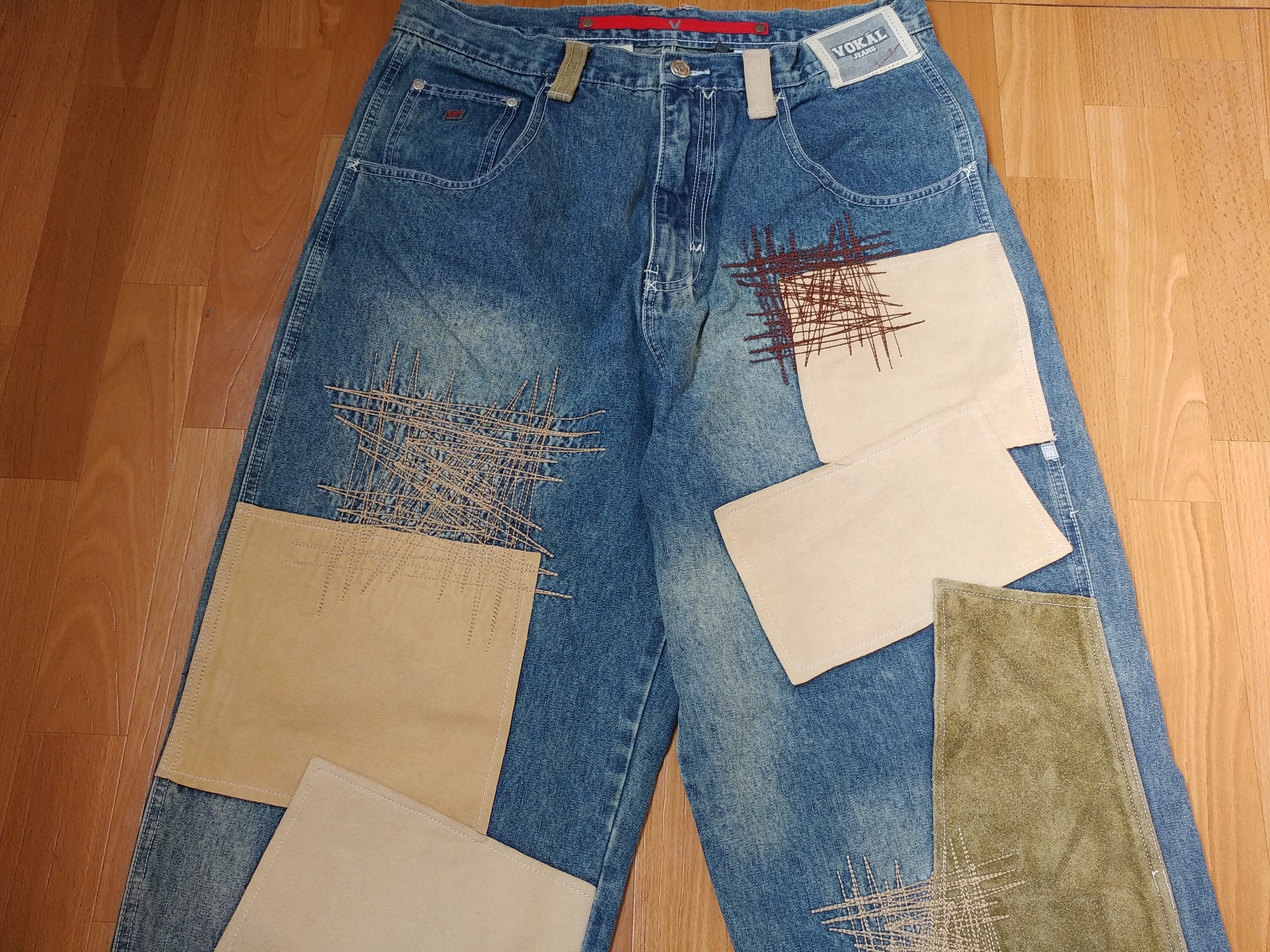 Vokal jeans blue vintage baggy jeans old school hiphop Etsy