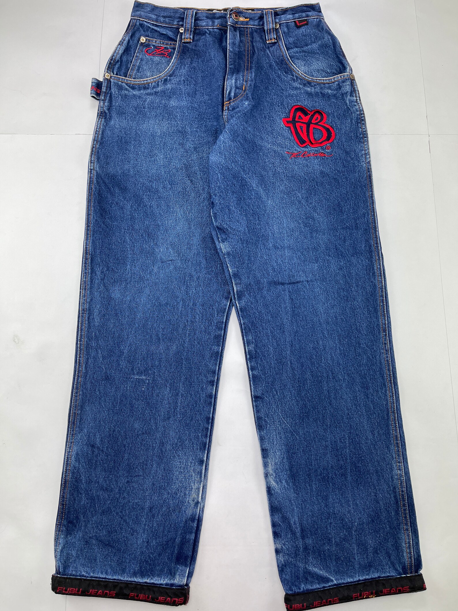 FUBU Jeans Blue Vintage Baggy Jeans Carpenter Loose Fit 90s Etsy