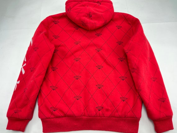 New York Hoodie Red Brooklyn Vintage Sweatshirt 90s Hip -  Denmark