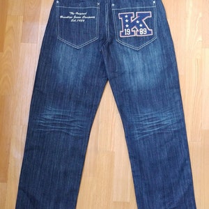 KARL KANI Jeans Blue Vintage Baggy Kani Jeans Loose Pants - Etsy