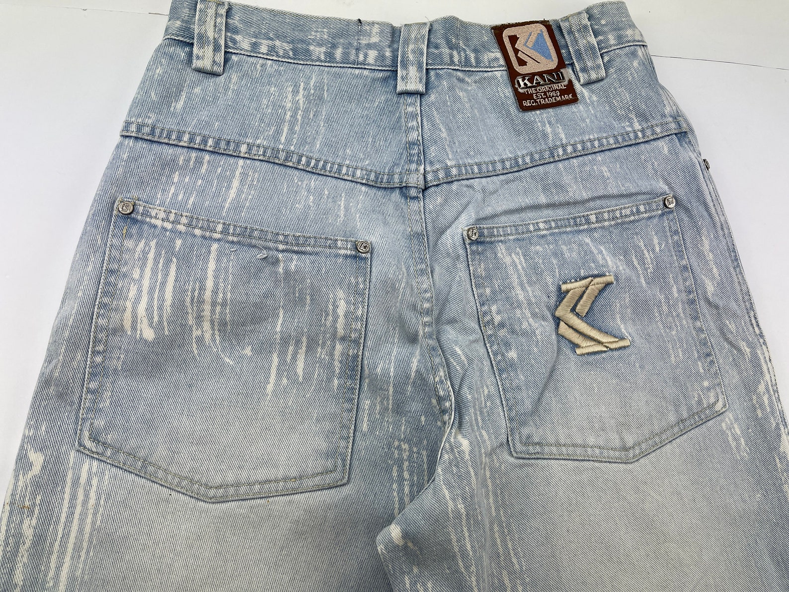 KARL KANI Jeans Vintage Baggy Kani Jeans Light Blue 90s Hip - Etsy UK