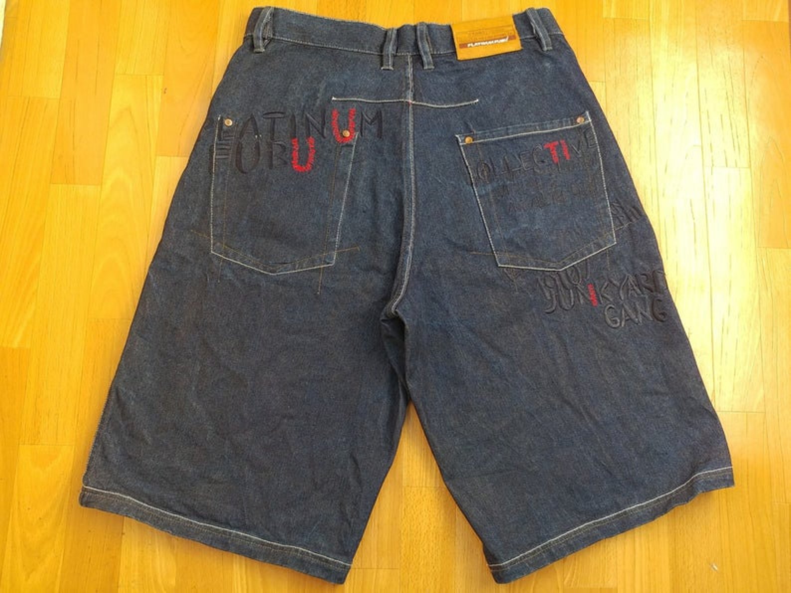 Platinum FUBU jeans shorts old school vintage baggy denim Etsy
