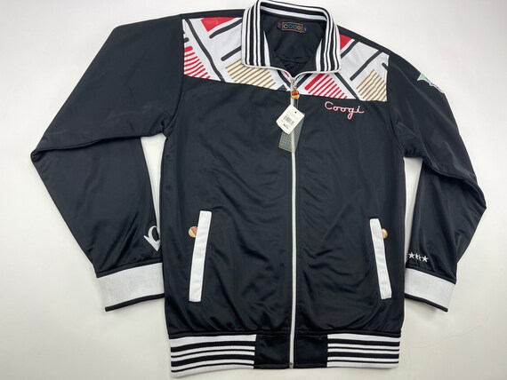 Coogi jacket, black, vintage track jacket, 90s hip ho… - Gem
