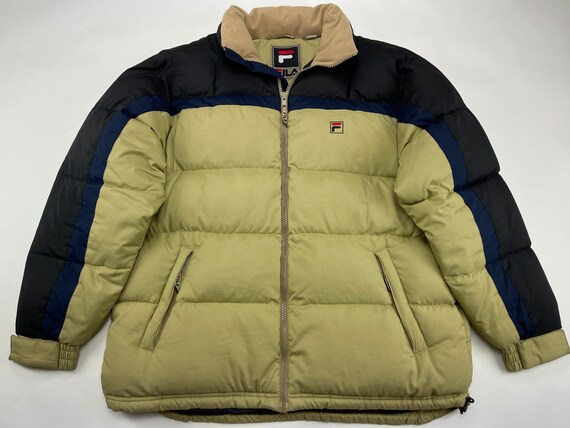 FILA Jacket Beige Vintage Puffer Jacket 