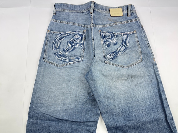 Ecko Unltd Jeans Blue Vintage Baggy Pants 90s Hip Hop - Etsy