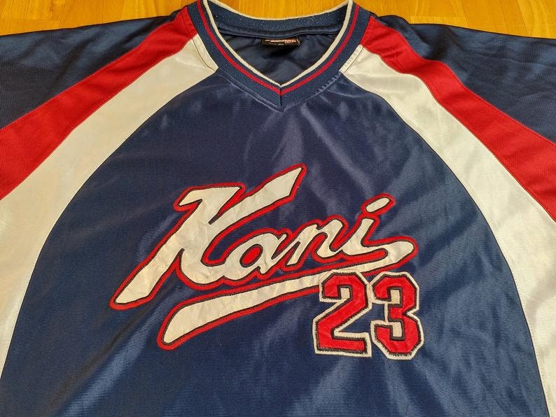 Karl Kani jersey vintage blue t-shirt 90s hip-hop clothing | Etsy