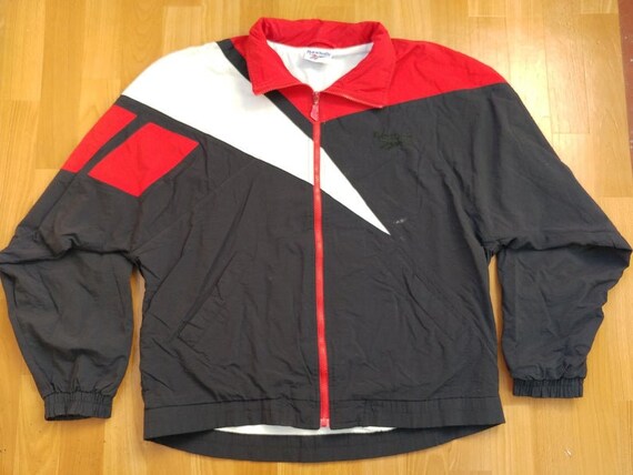 Reebok jacket vintage black RBK track 