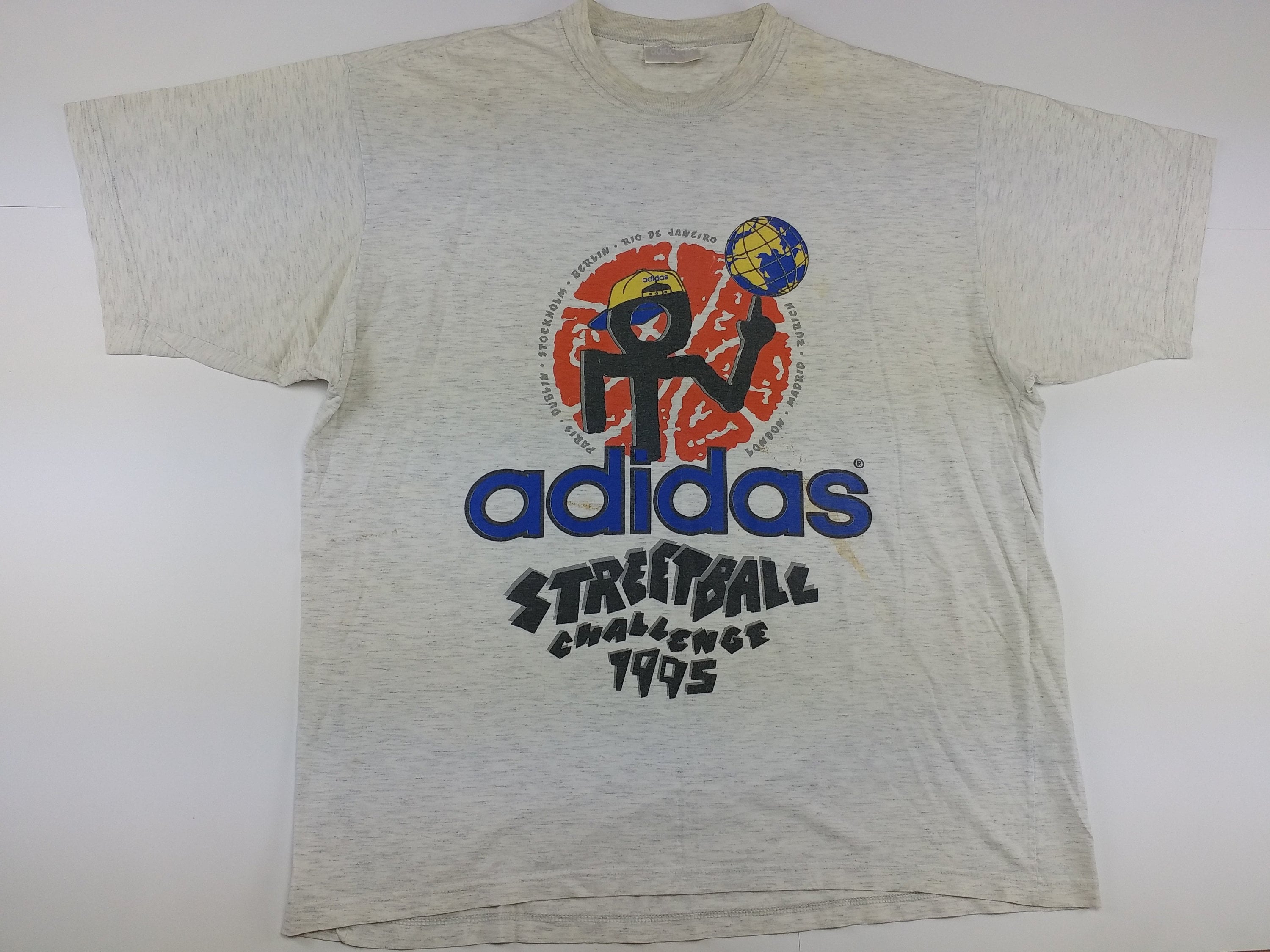puerta Centralizar misericordia Adidas Streetball Challenge camiseta 1995 hip hop vintage - Etsy España
