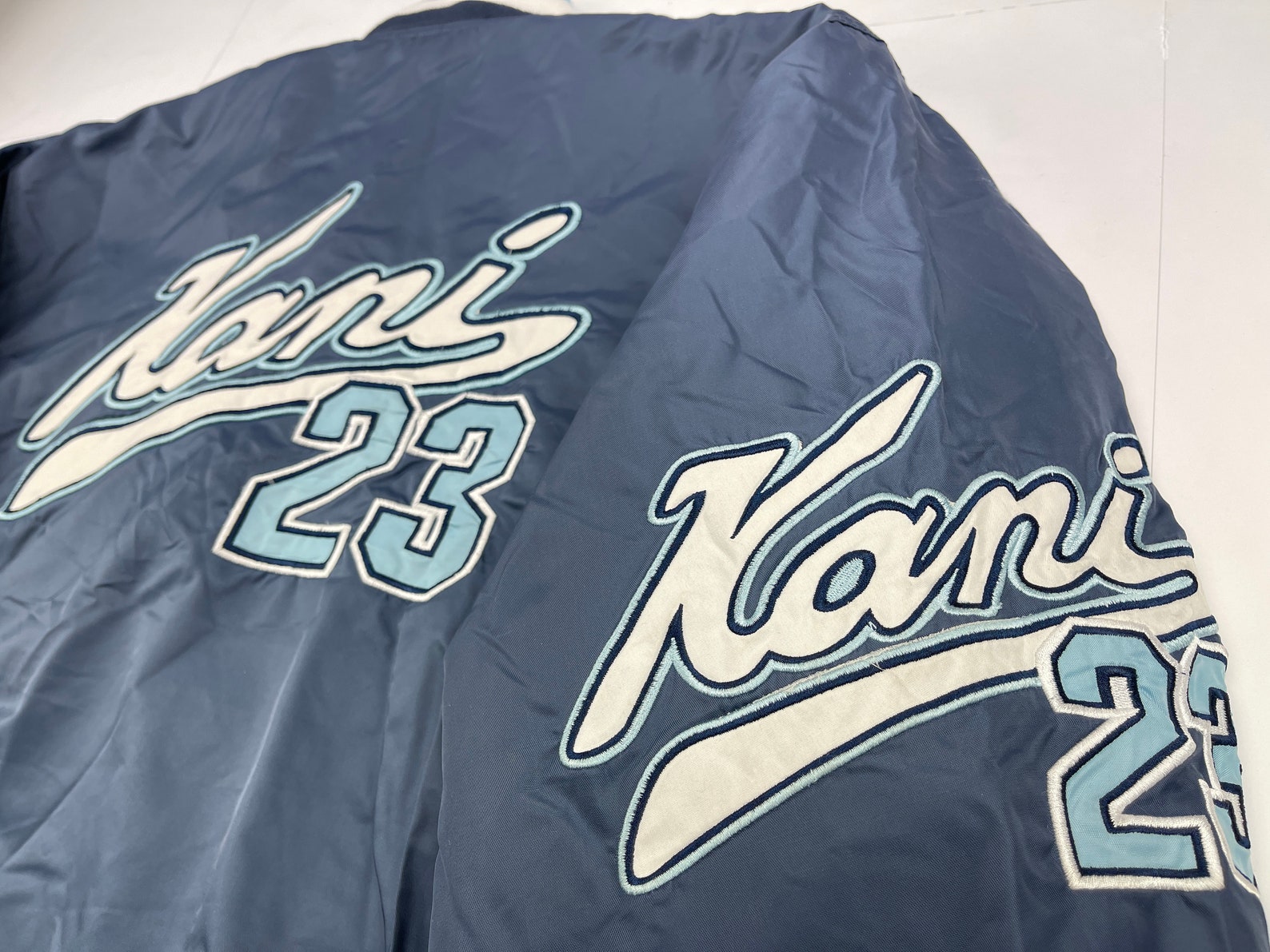 Karl Kani  jacket  Brooklyn blue Kani  bomber  vintage 90s Etsy