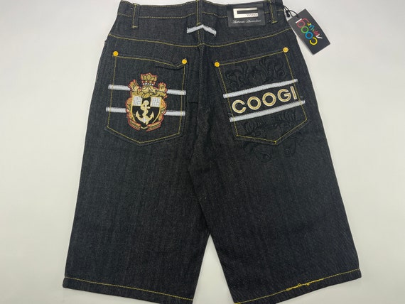 Coogi Shorts Black Vintage Jeans Shorts 90s Hip Hop - Etsy Hong Kong