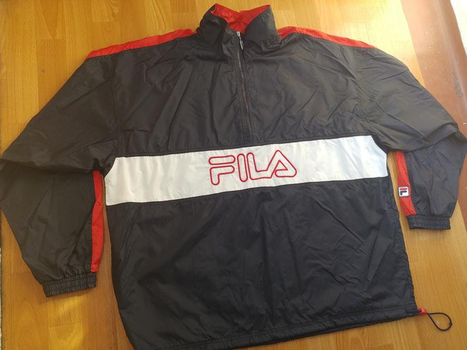 FILA Jacket Vintage Nylon Windbreaker Jacket of 90s Hip-hop - Etsy