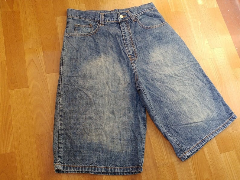 Enyce Jeans Shorts Vintage Blue Baggy Denim Shorts 90s - Etsy
