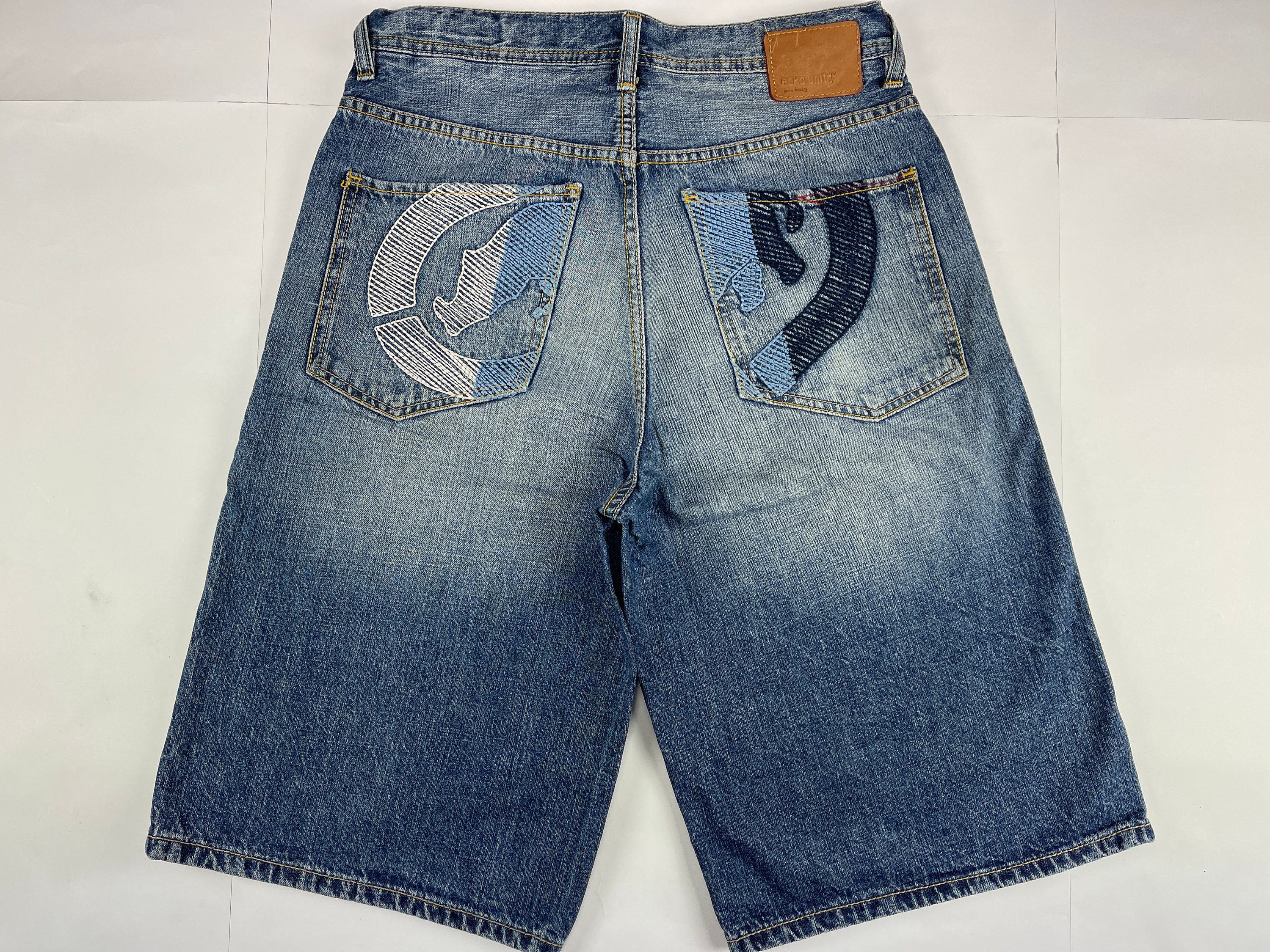 Ecko Unltd Jeans Shorts Blue Vintage Ecko Jeans Shorts 90s - Etsy