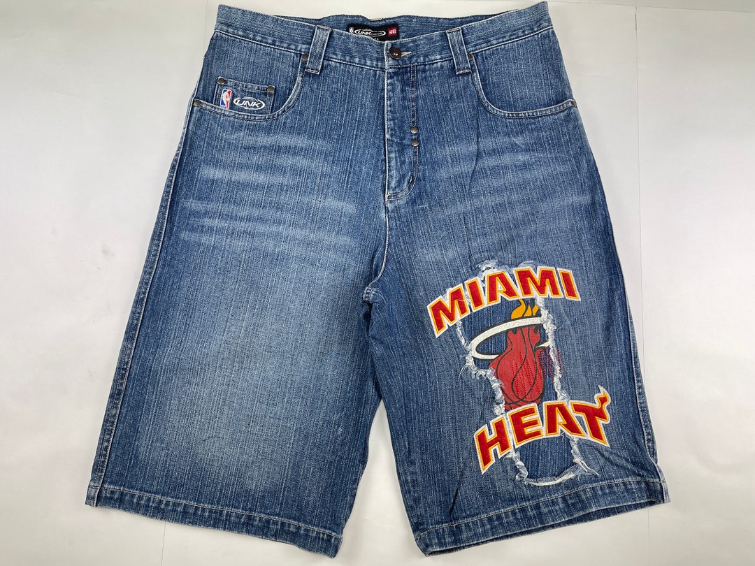 Vtg Nike Team Miami Heat Basketball Shorts Men's Size 36