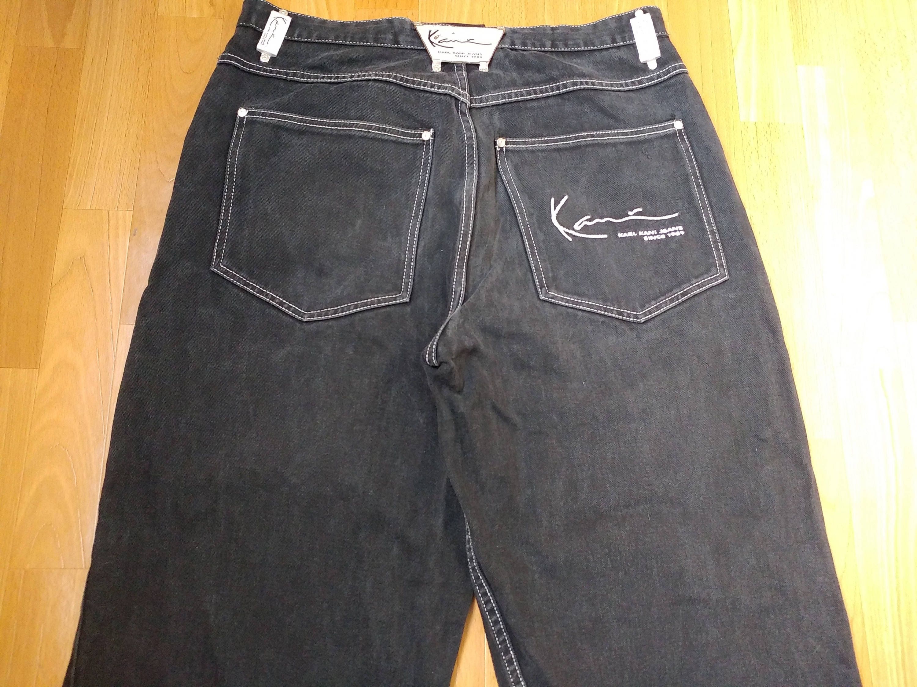KARL KANI jeans black vintage baggy Kani jeans loose pants | Etsy