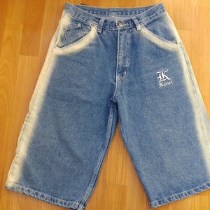 KARL KANI Shorts Vintage Baggy Kani Jeans Denim Shorts Blue - Etsy
