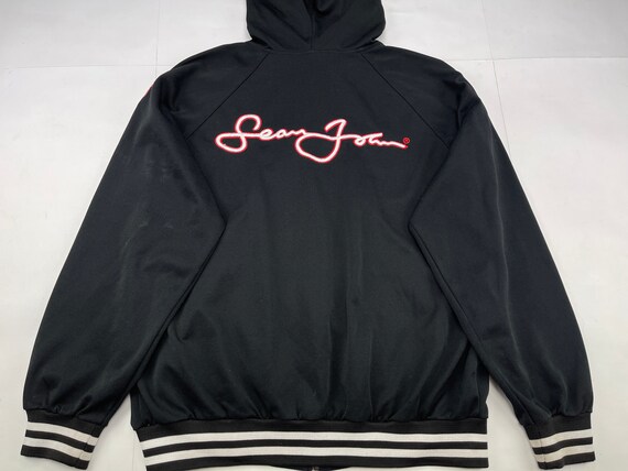 Sean John Hoodie Black Vintage Hip-hop 