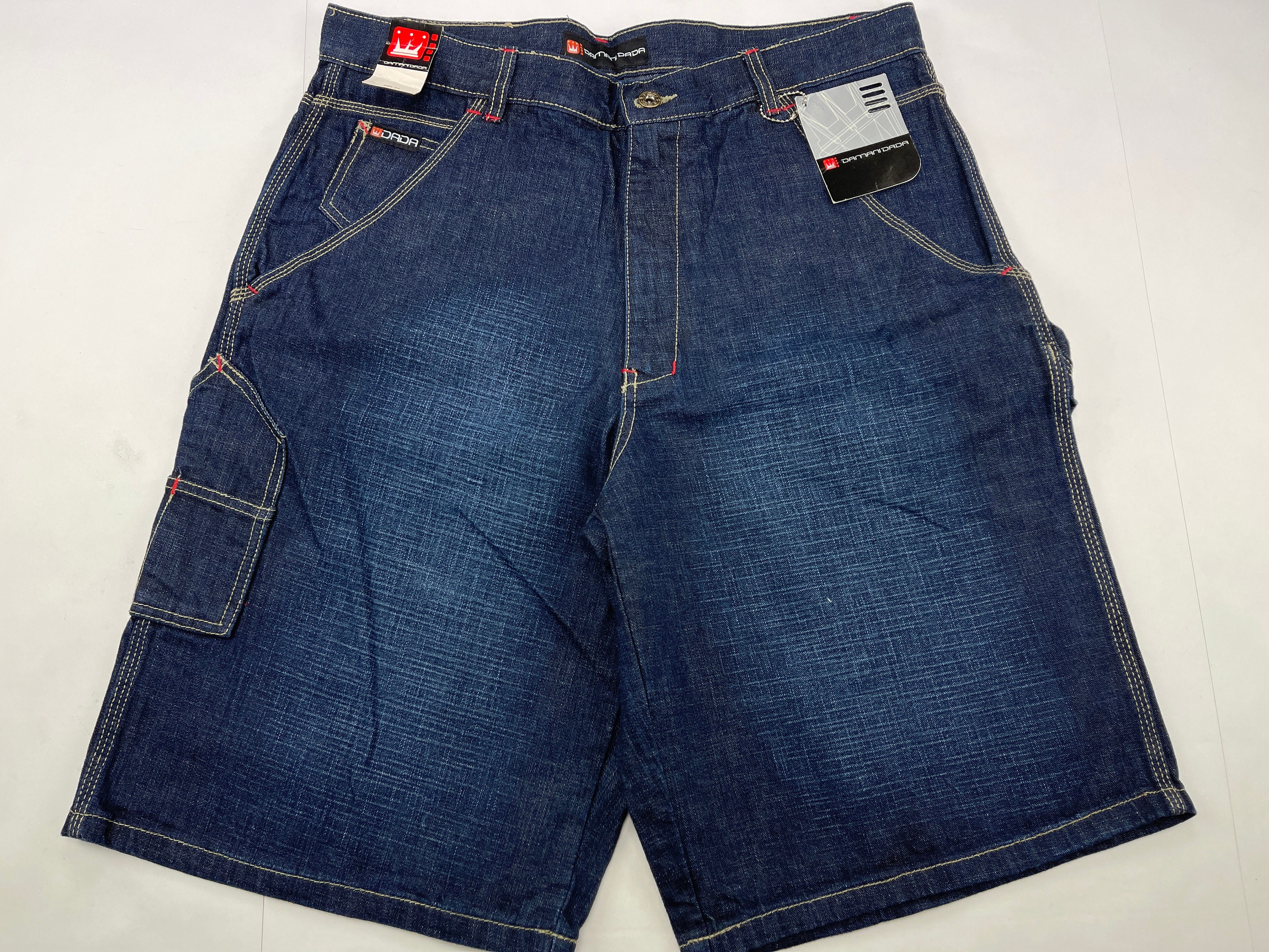 Dada Supreme Jeans Shorts Vintage Damani Baggy Jeans 90s Hip - Etsy Israel