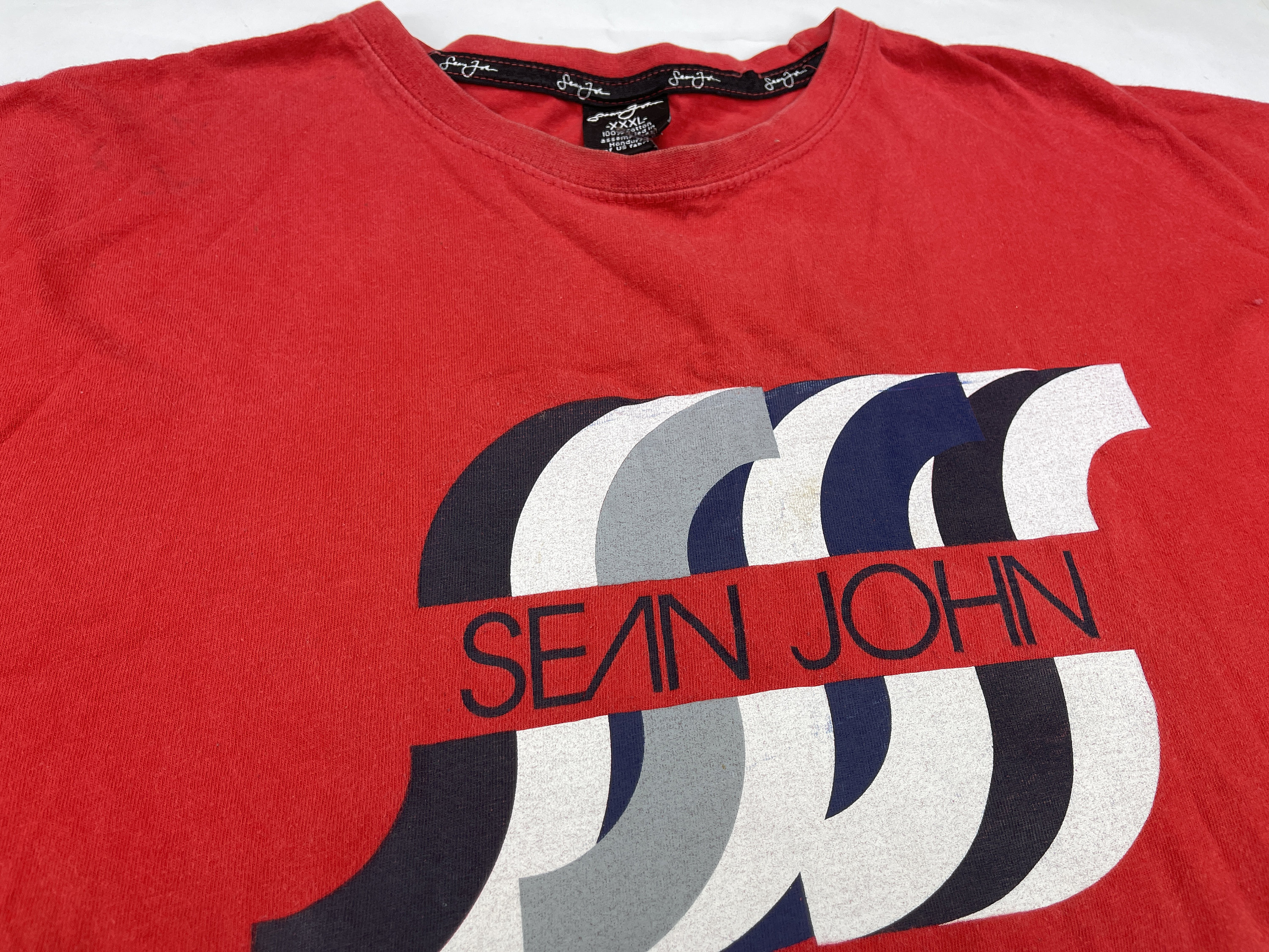 Sean John t-shirt red vintage hip-hop jersey 90s hip hop | Etsy