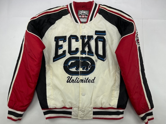ECKO UNLTD blanca chaqueta Ecko vintage ropa hip - Etsy