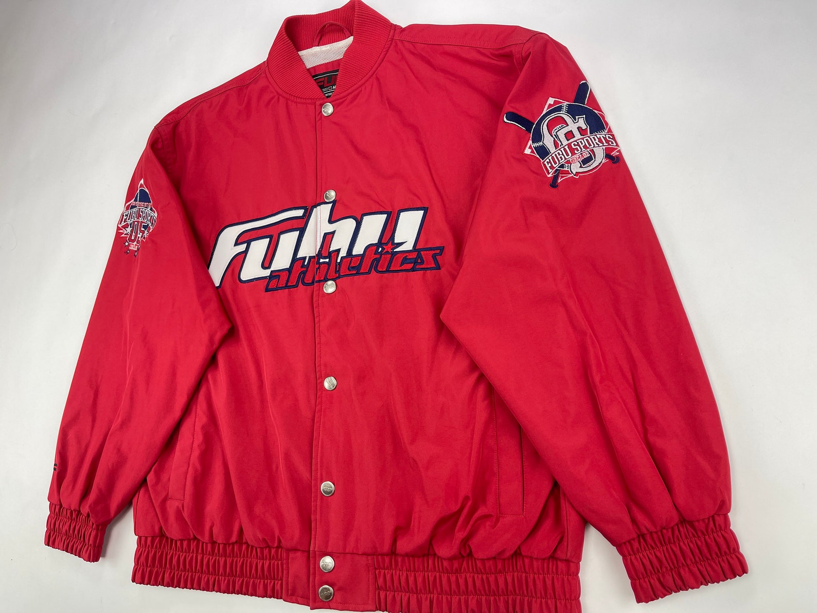 FUBU Jacket Red Vintage Fubu Windbreaker 90s Hip Hop Etsy