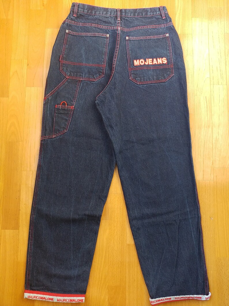MAURICE MALONE Jeans Mojeans Blue Vintage Baggy Jeans 90s | Etsy