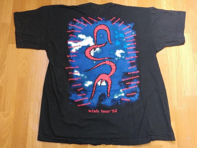 Vintage the Cure T-shirt 1992 Wish Tour Concert 1990s Rock | Etsy