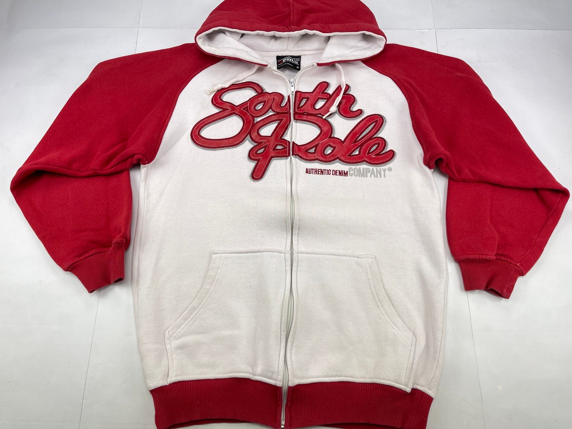 SOUTHPOLE Hoodie White Vintage South Pole Sweatshirt 90s - Etsy