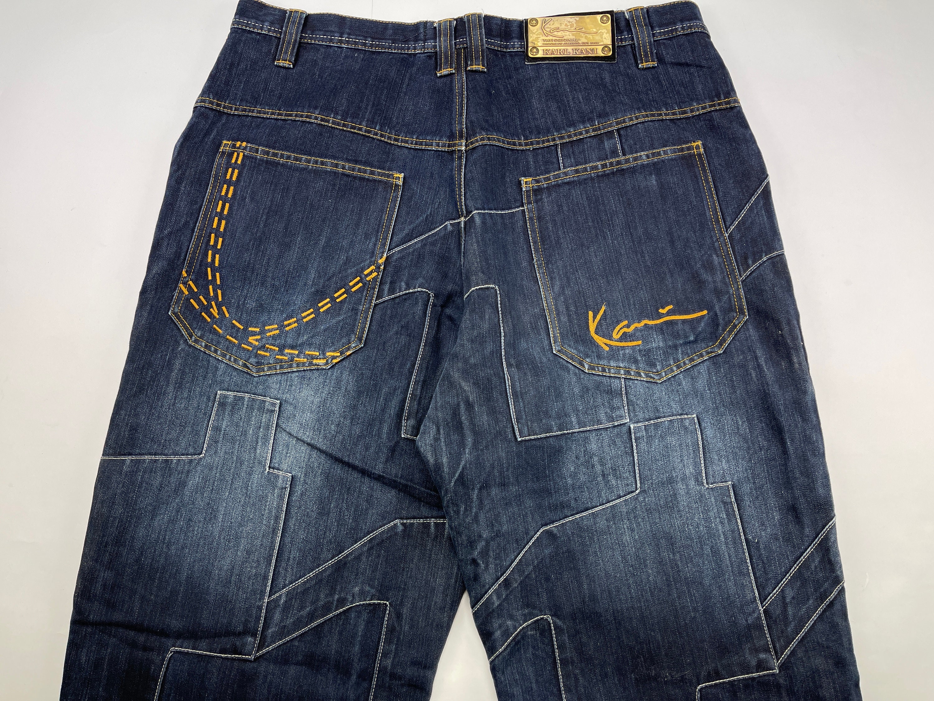 JEANS KARL KANI jeans Kani vintage larghi blu sciolto | Etsy