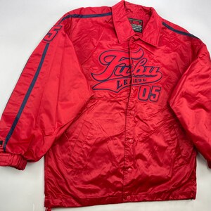 FUBU Jacket Red Vintage Fubu Windbreaker 90s Hip Hop - Etsy