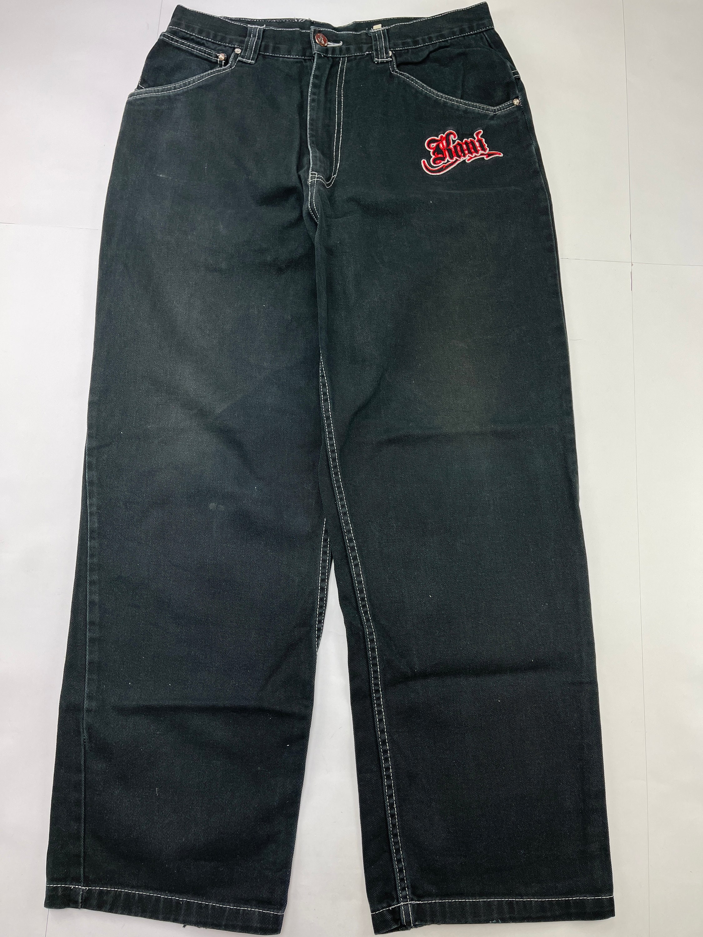 KARL KANI jeans vintage baggy Kani jeans loose black 90s hip Etsy