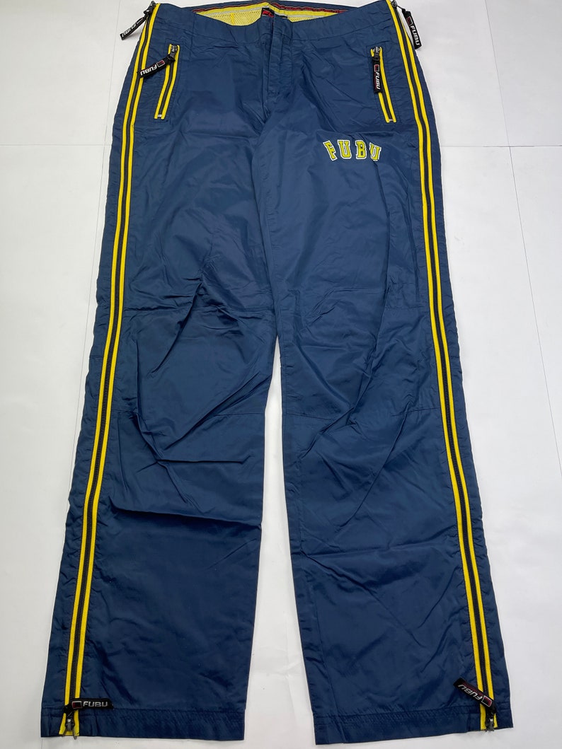 Fubu pants blue baggy Kani tracksuit pants loose 90s hip | Etsy