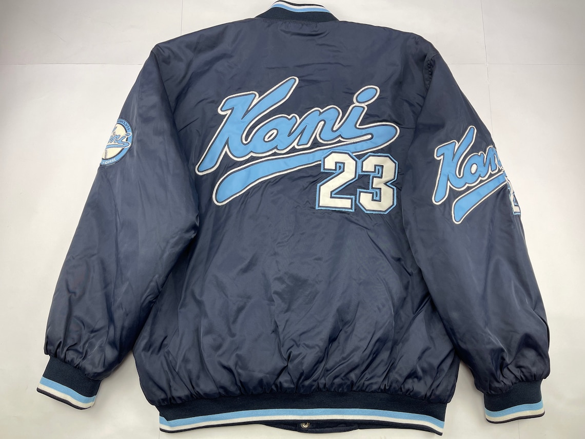 Karl Kani jacket Brooklyn blue Kani bomber vintage 90s | Etsy