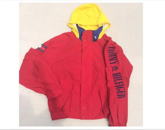 Tommy Hilfiger Jacket, Red Vintage Tommy Sailing Gear Jacket of