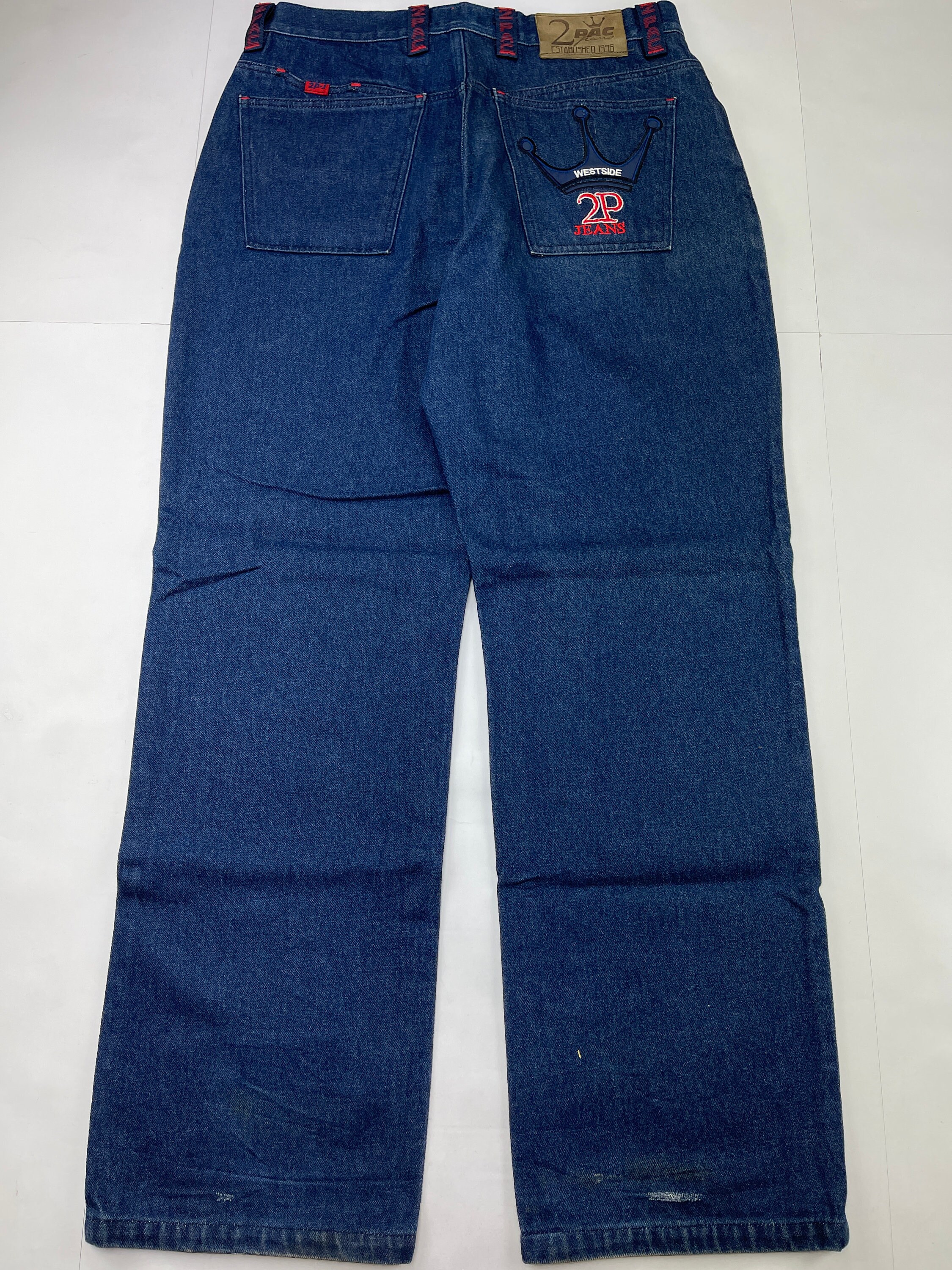 2pac Jeans Tupac Makaveli Blue Vintage Baggy Jeans 90s Hip - Etsy Finland
