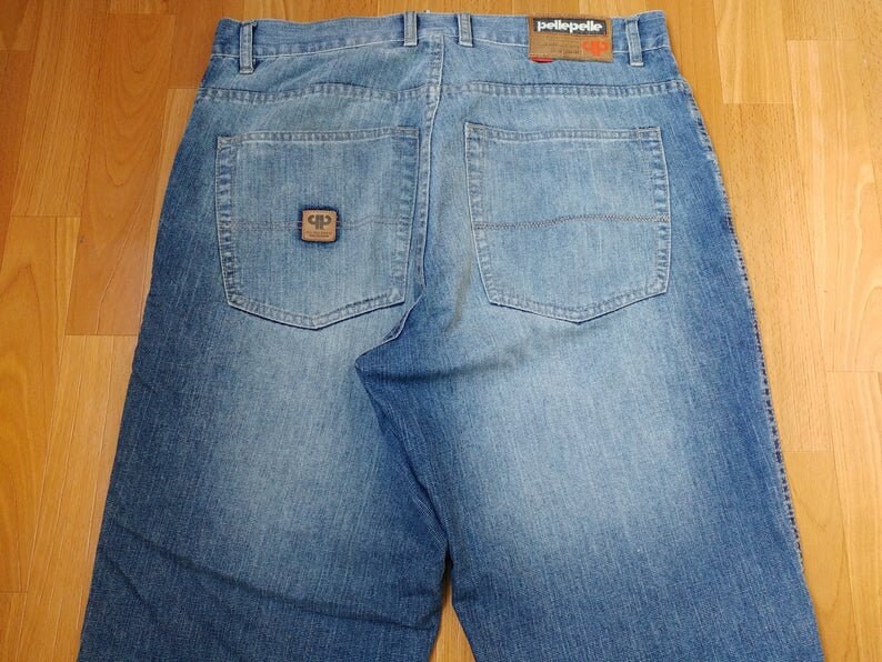 Pelle Pelle jeans old school blue baggy jeans vintage 90s Etsy
