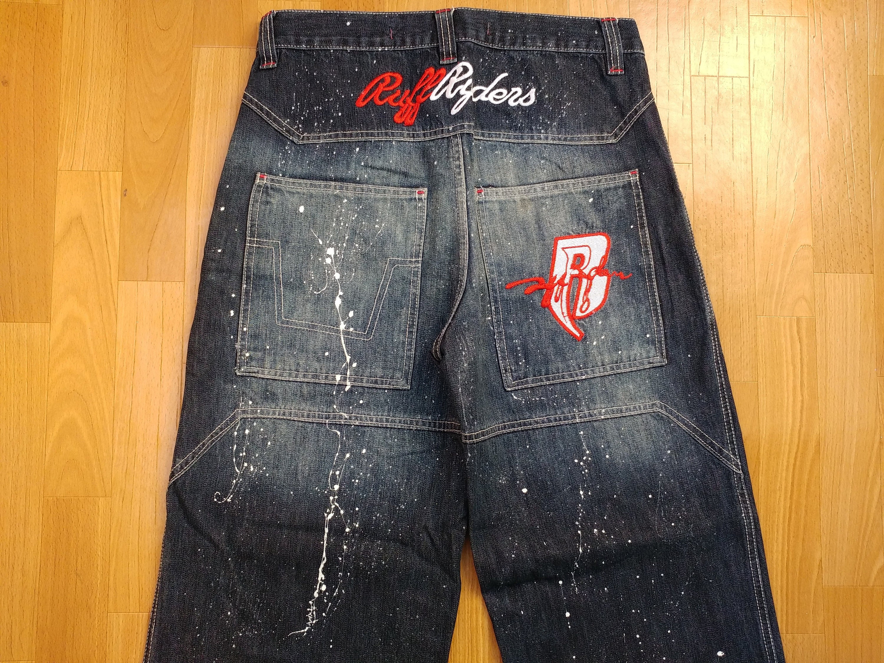 RUFF RYDERS jeans vintage baggy blue jeans 90s hip-hop | Etsy